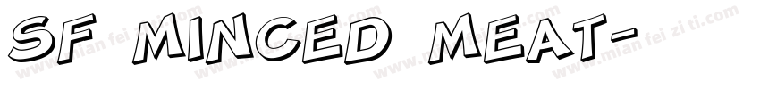 SF Minced Meat字体转换